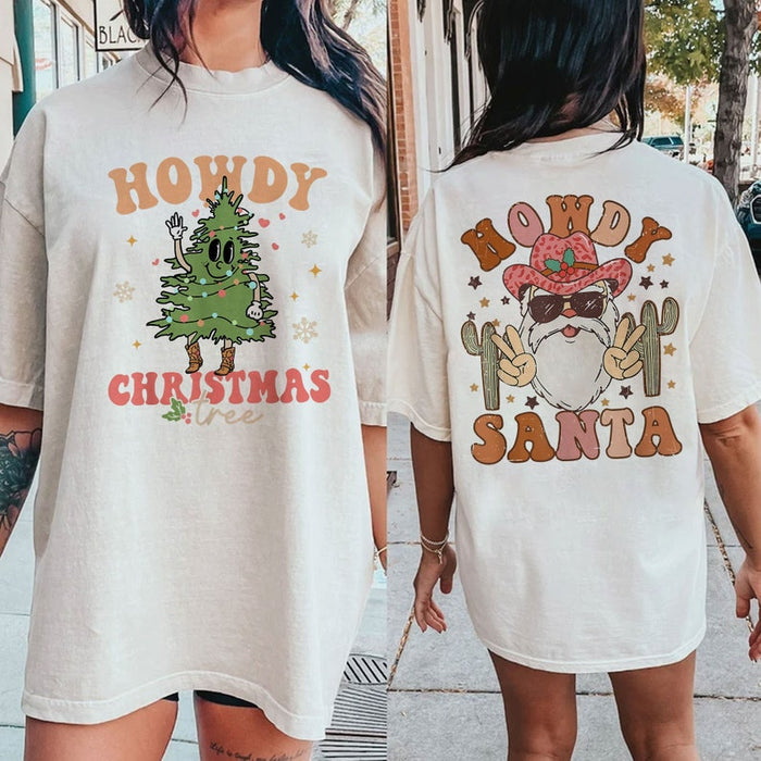 Howdy Santa T-shirt-lovefitte