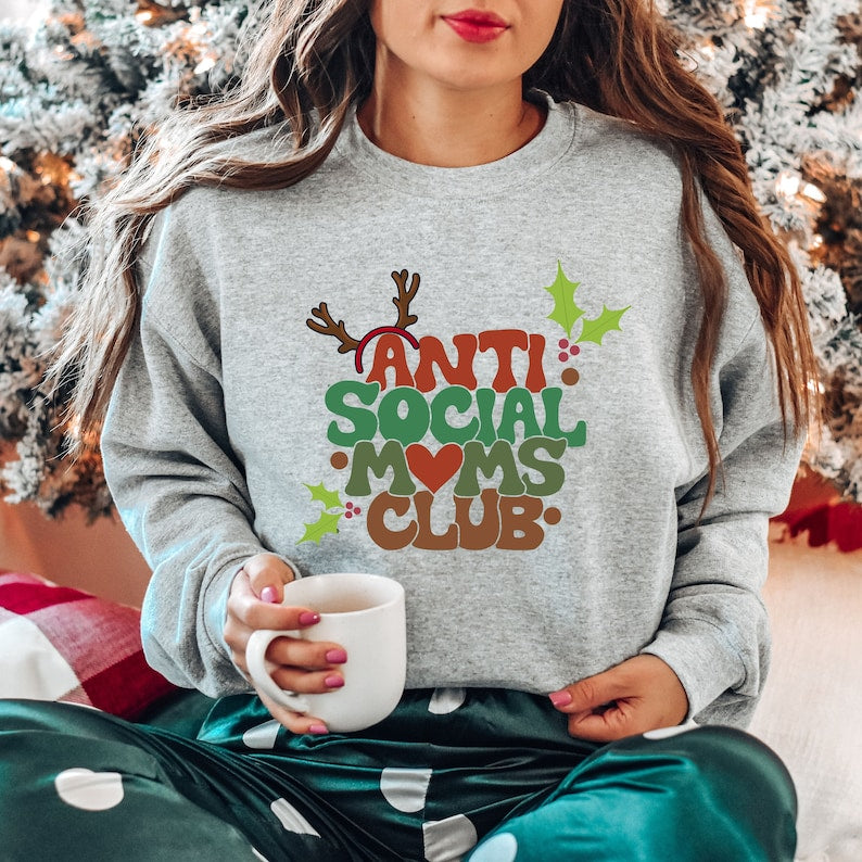 Anti Social Moms Club Oversized Sweatshirt-lovefitte
