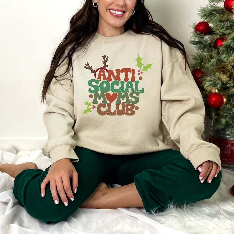 Anti Social Moms Club Oversized Sweatshirt-lovefitte