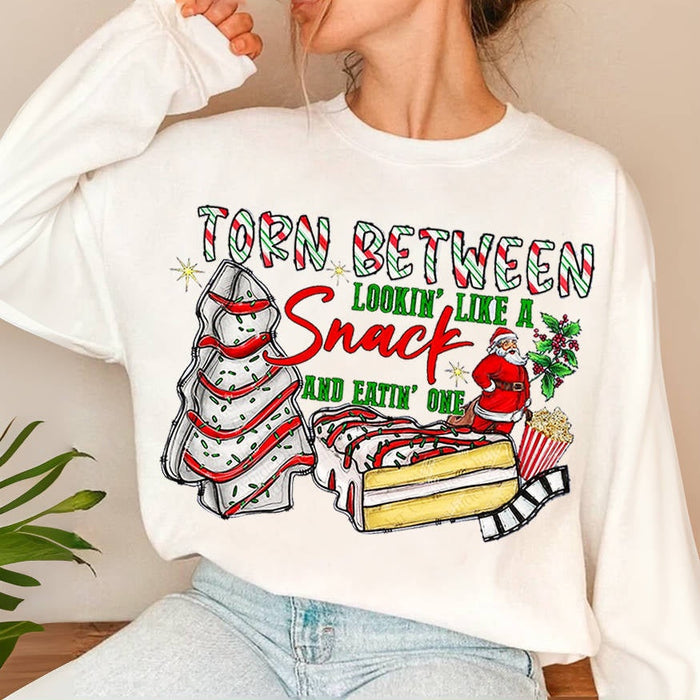 Christmas Lookin' Like a Snack and Eatin' One Sweatshirt-lovefitte