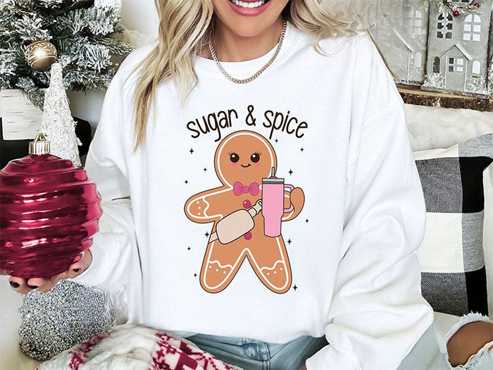 Cute Christmas Boujee Gingerbread Sweatshirt-lovefitte