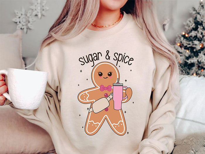 Cute Christmas Boujee Gingerbread Sweatshirt-lovefitte