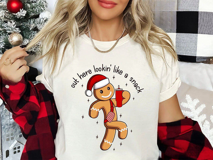 Looking Like A Snack Christmas T-shirt-lovefitte