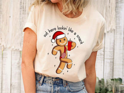 Looking Like A Snack Christmas T-shirt-lovefitte