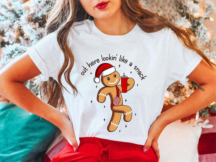 Looking Like A Snack Christmas T-shirt-lovefitte