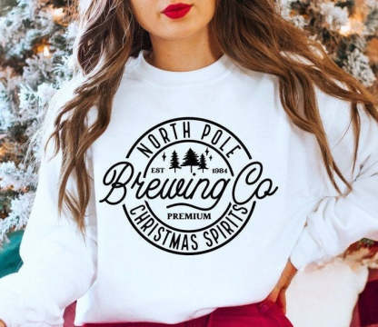 North Pole Brewing Co Merry Christmas Sweatshirt-lovefitte