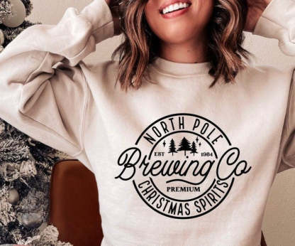 North Pole Brewing Co Merry Christmas Sweatshirt-lovefitte