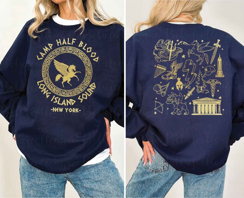 Two-sided Camp Half Blood Sweatshirt-lovefitte