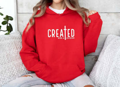 Created With A Purpose Hoodie-lovefitte