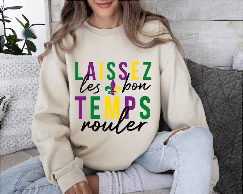Laissez Les Bon Temps Rouler Sweatshirt-lovefitte