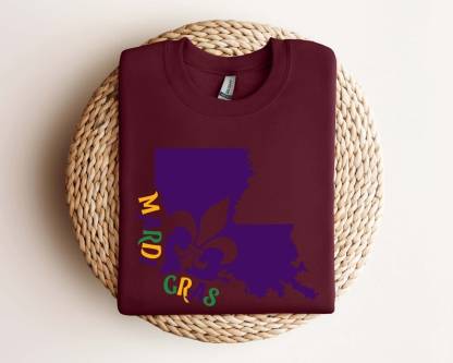 Louisiana Mardi Gras Sweatshirt-lovefitte