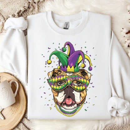 Mardi Gras Dog Sweatshirt-lovefitte