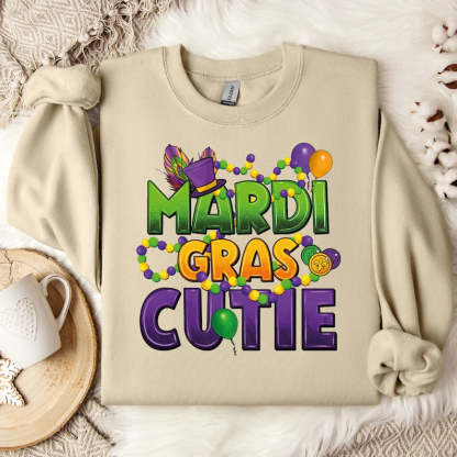 Mardi Gras Cutie Sweatshirt-lovefitte