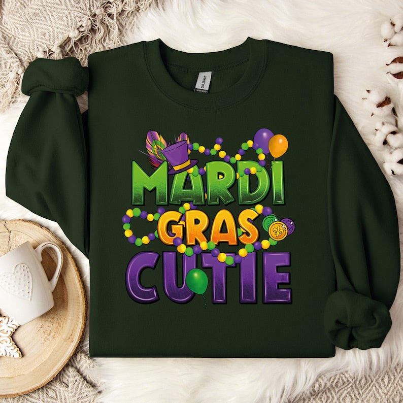 Mardi Gras Cutie Sweatshirt-lovefitte