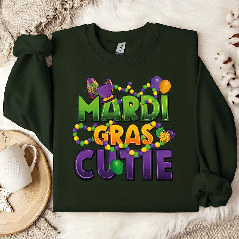 Mardi Gras Cutie Sweatshirt-lovefitte