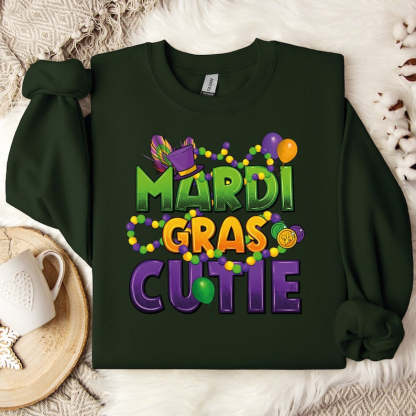 Mardi Gras Cutie Sweatshirt-lovefitte