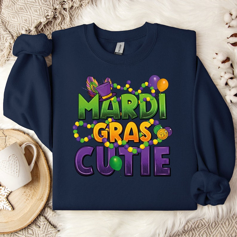 Mardi Gras Cutie Sweatshirt-lovefitte