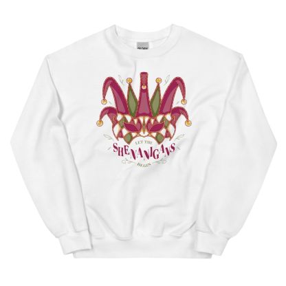 Cute Mardi Gras Sweatshirt  Let the Shenanigans 