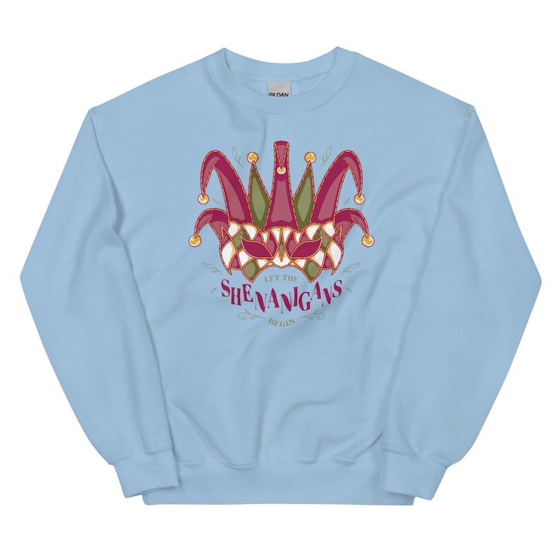 Cute Mardi Gras Sweatshirt  Let the Shenanigans 