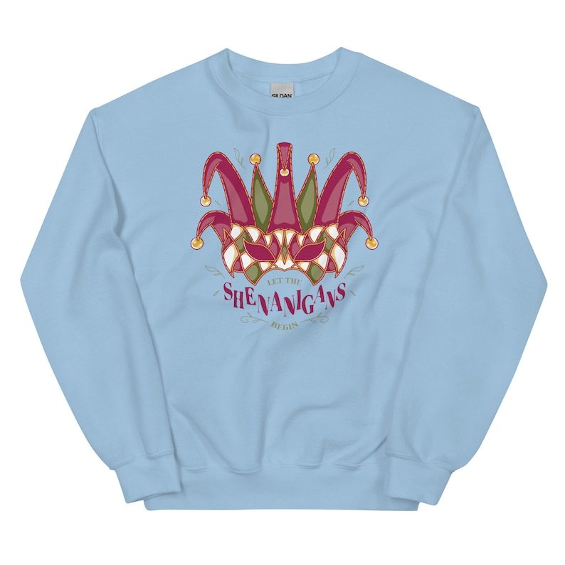 Cute Mardi Gras Sweatshirt  Let the Shenanigans 
