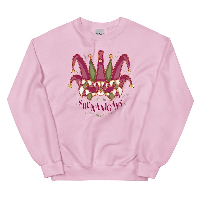 Cute Mardi Gras Sweatshirt  Let the Shenanigans 