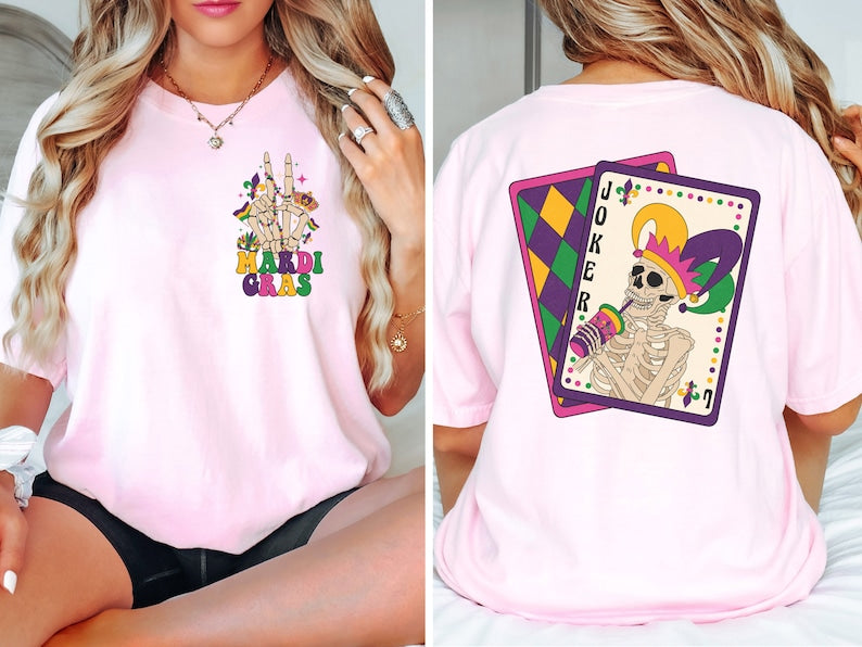 Skeleton Mardi Gras shirt-lovefitte