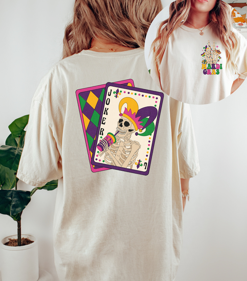 Skeleton Mardi Gras shirt-lovefitte