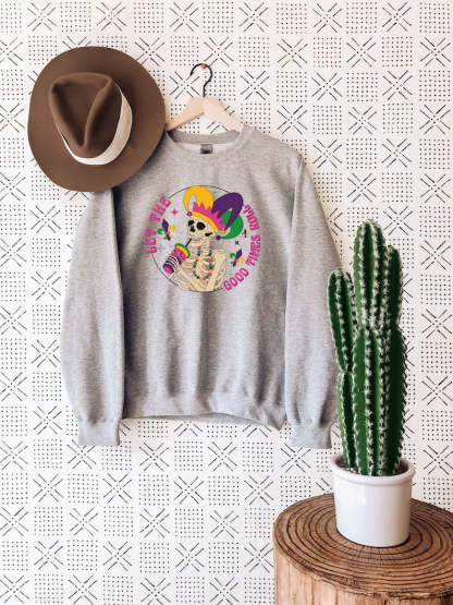 Mardi Gras Drinking Team Sweatshirt-lovefitte