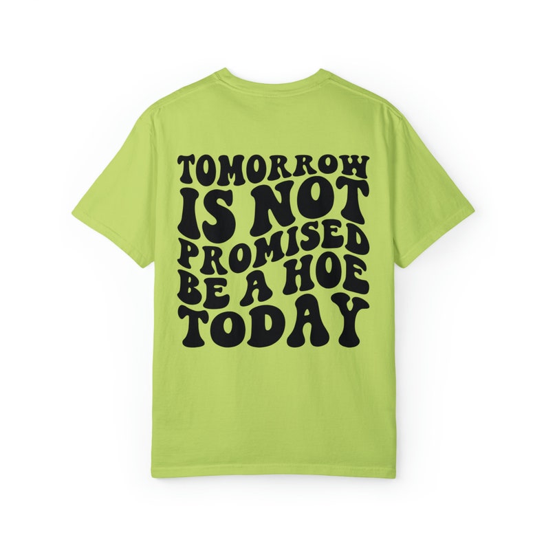 Tomorrow Is Not Promised Be A Hoe Today Tshirt