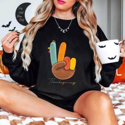 Peace Sign Turkeys Sweatshirt