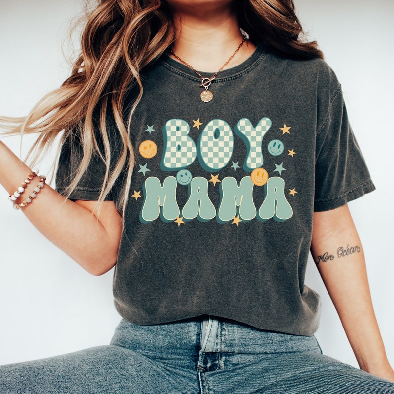 Retro Boy Mama Shirt