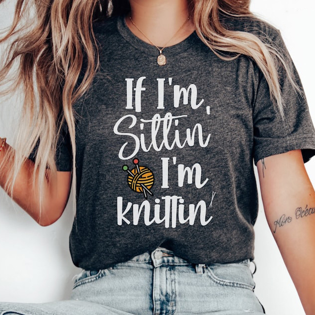 Grandma Knitting Shirt