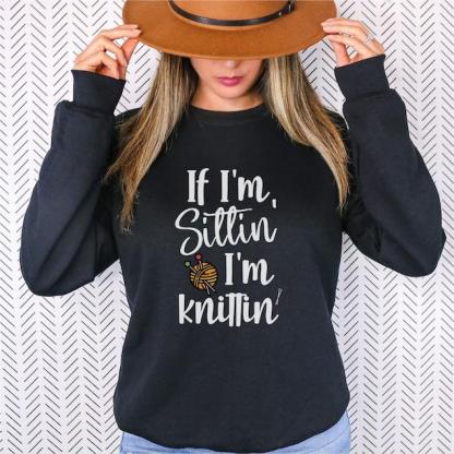 Grandma Knitting Sweatshirt