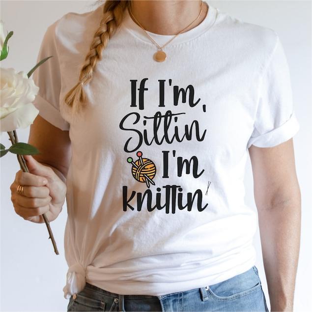 Grandma Knitting Shirt