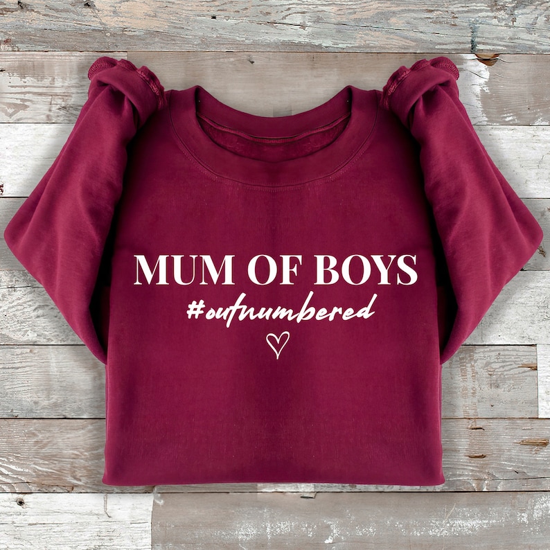 Mum Of Boys #Outnumbered Sweater