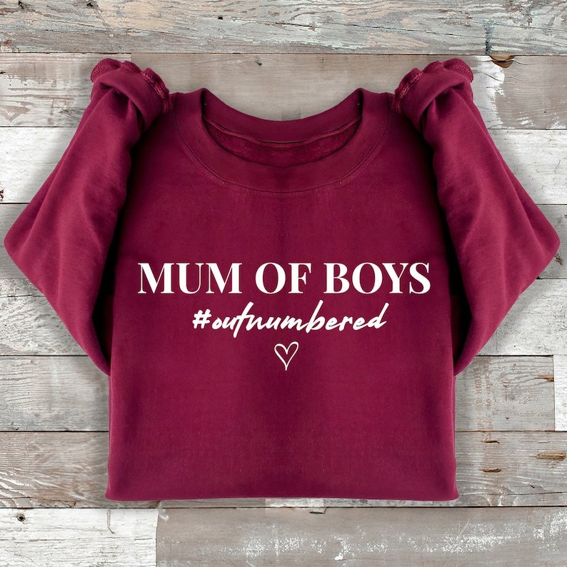 Mum Of Boys #Outnumbered Sweater