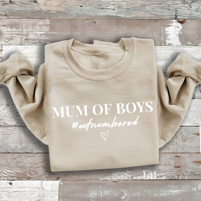 Mum Of Boys #Outnumbered Sweater