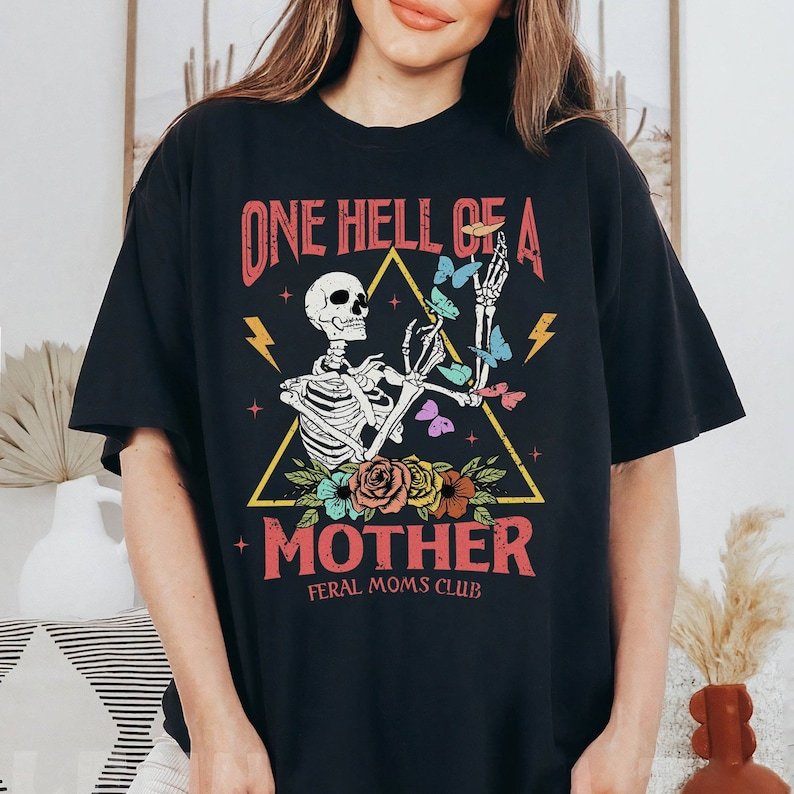 One Hell Of A Mother Floral Shirt