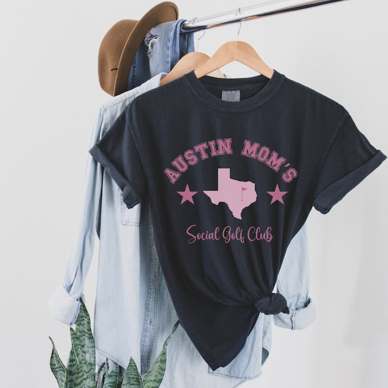 Austin Mom's Social Golf Club Shirt
