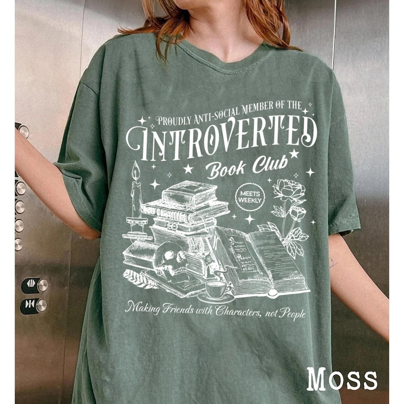 Introverted Book Club Shirt