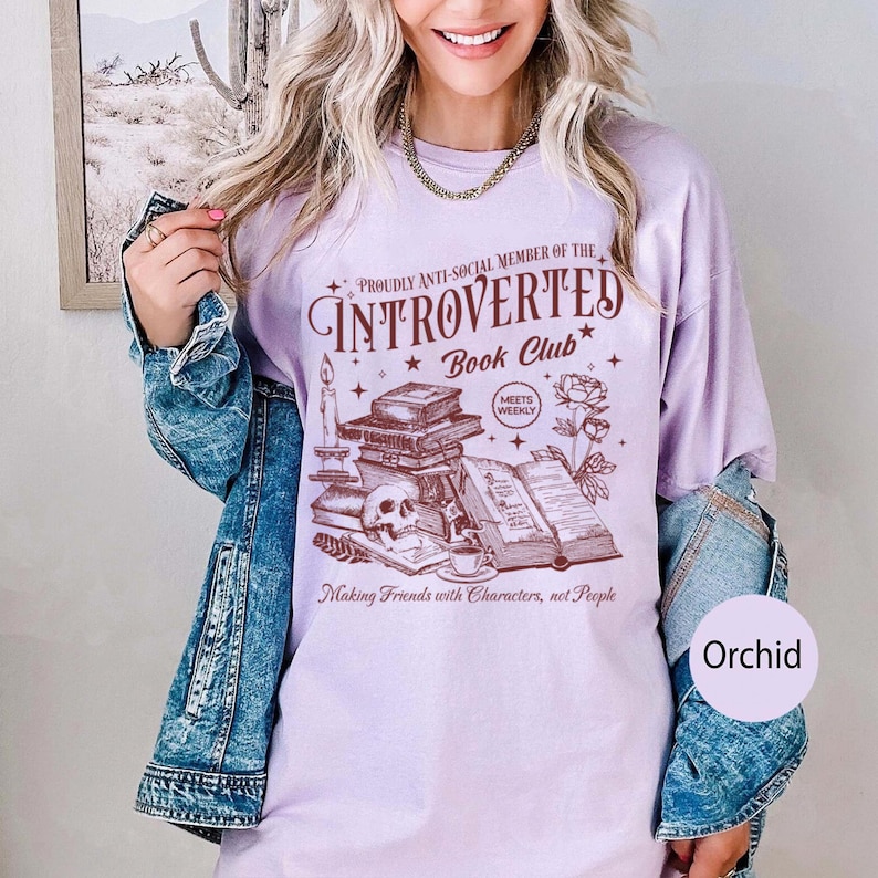 Introverted Book Club Shirt
