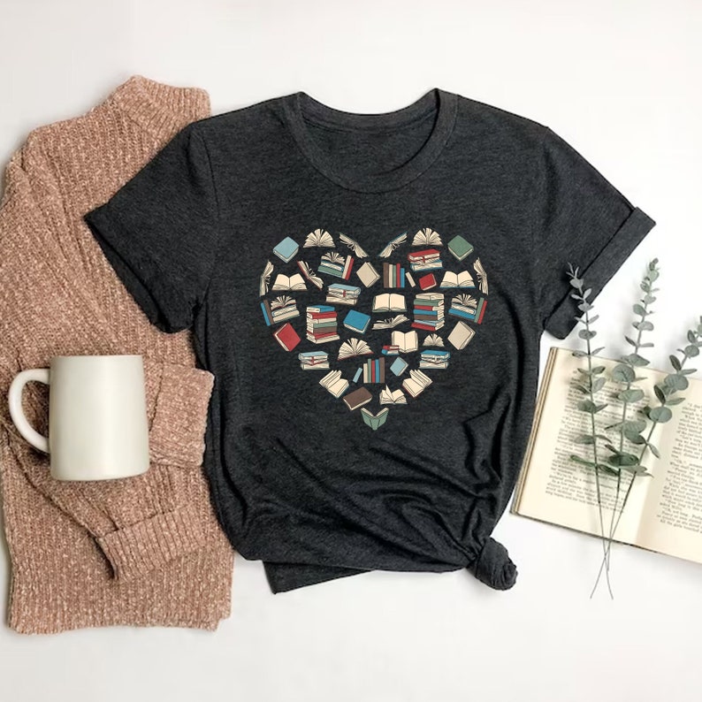 Book Heart Shirt