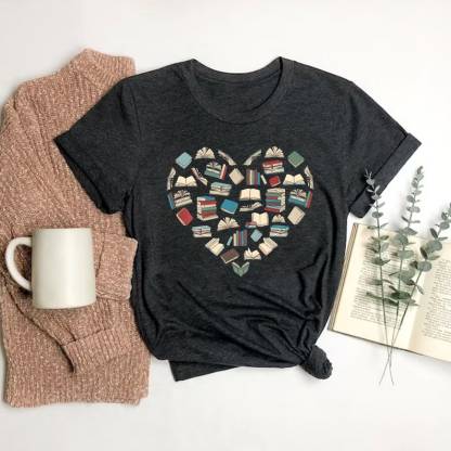 Book Heart Shirt