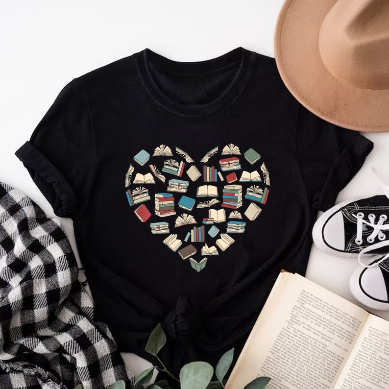 Book Heart Shirt
