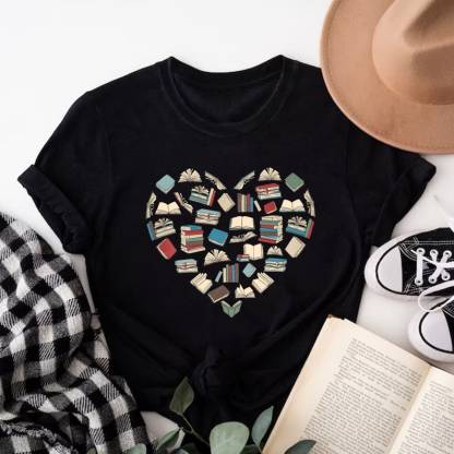 Book Heart Shirt