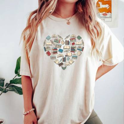 Book Heart Shirt
