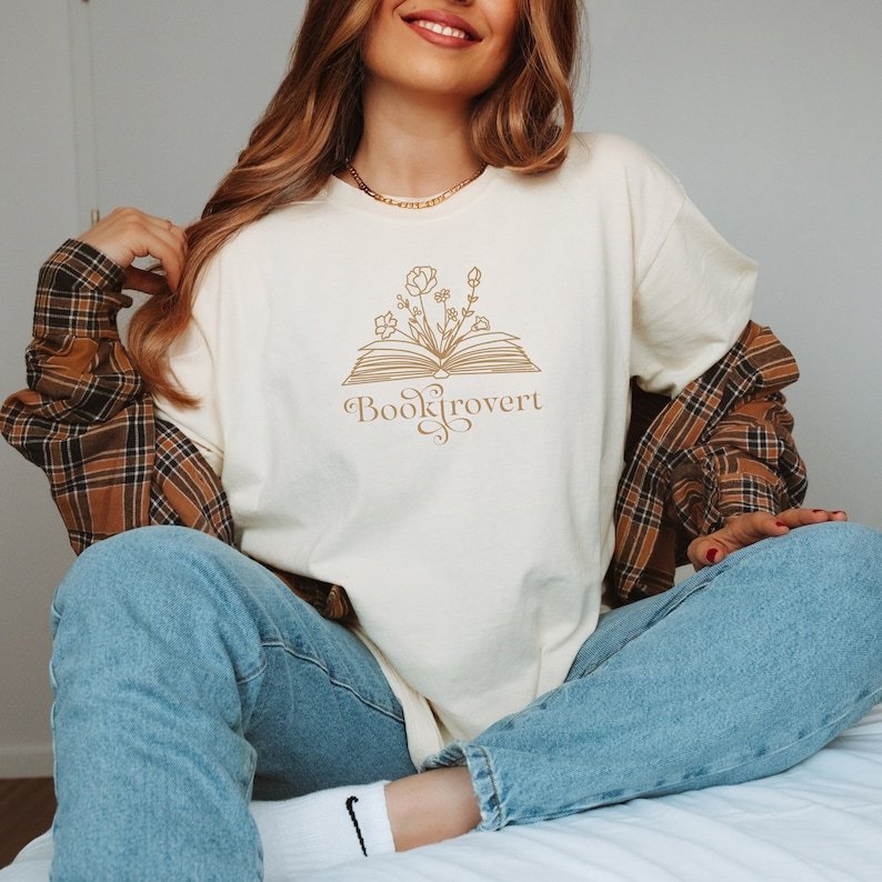 Booktrovert Flower Shirt