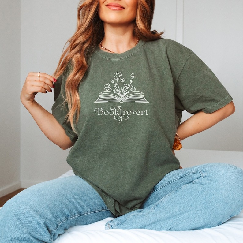 Booktrovert Flower Shirt
