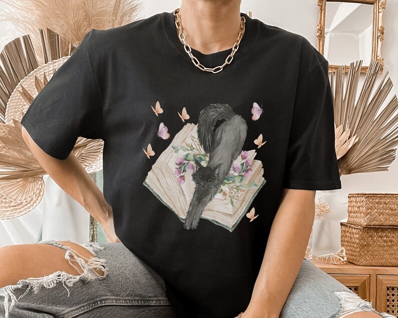 Bookish Cat Shirt