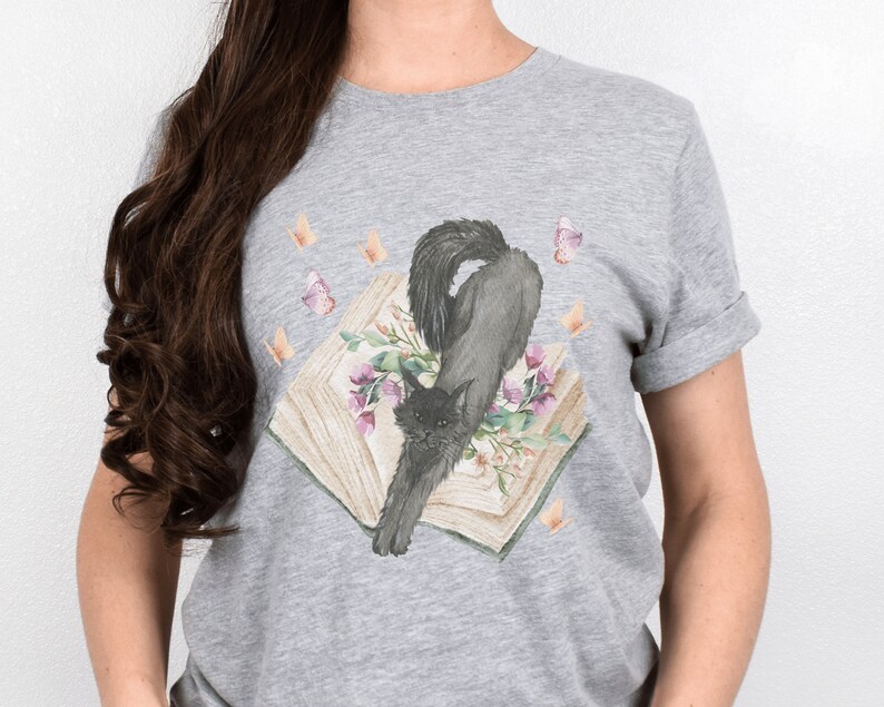 Bookish Cat Shirt